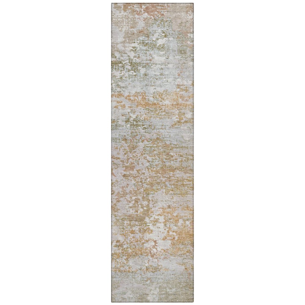 Machine Washable Indoor/Outdoor Chantille Coral 2'3" x 7'6" Runner Rug. Picture 1