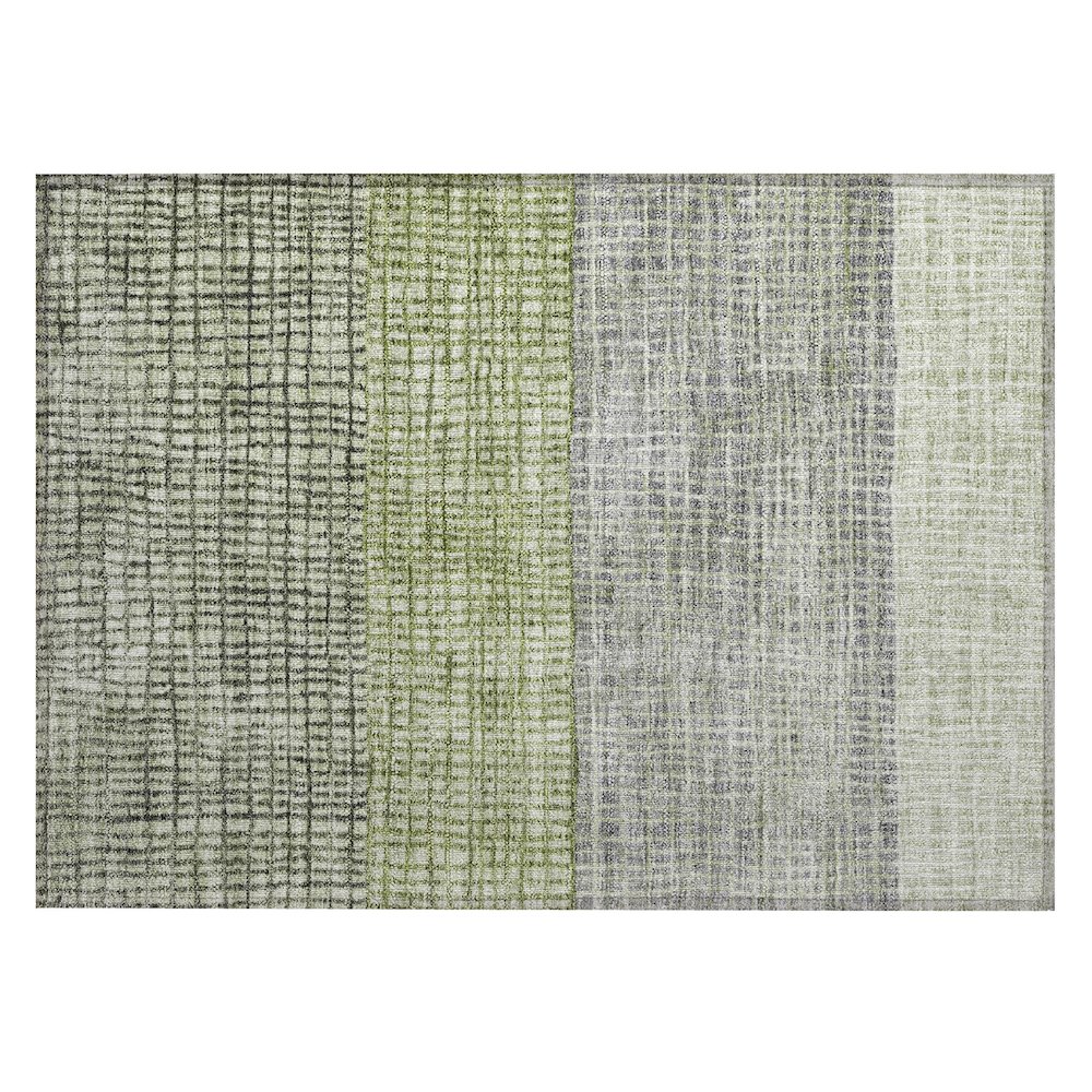 Machine Washable Indoor/Outdoor Chantille Aloe 1'8" x 2'6" Rug. Picture 1