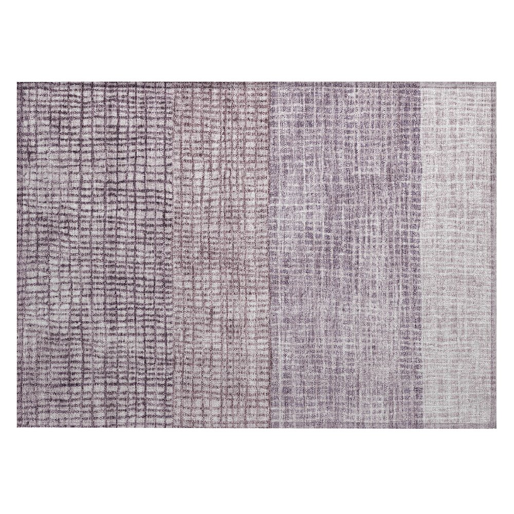 Machine Washable Indoor/Outdoor Chantille Purple 1'8" x 2'6" Rug. Picture 1