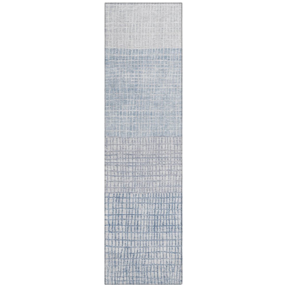 Machine Washable Indoor/Outdoor Chantille Sky 2'3" x 7'6" Runner Rug. Picture 1