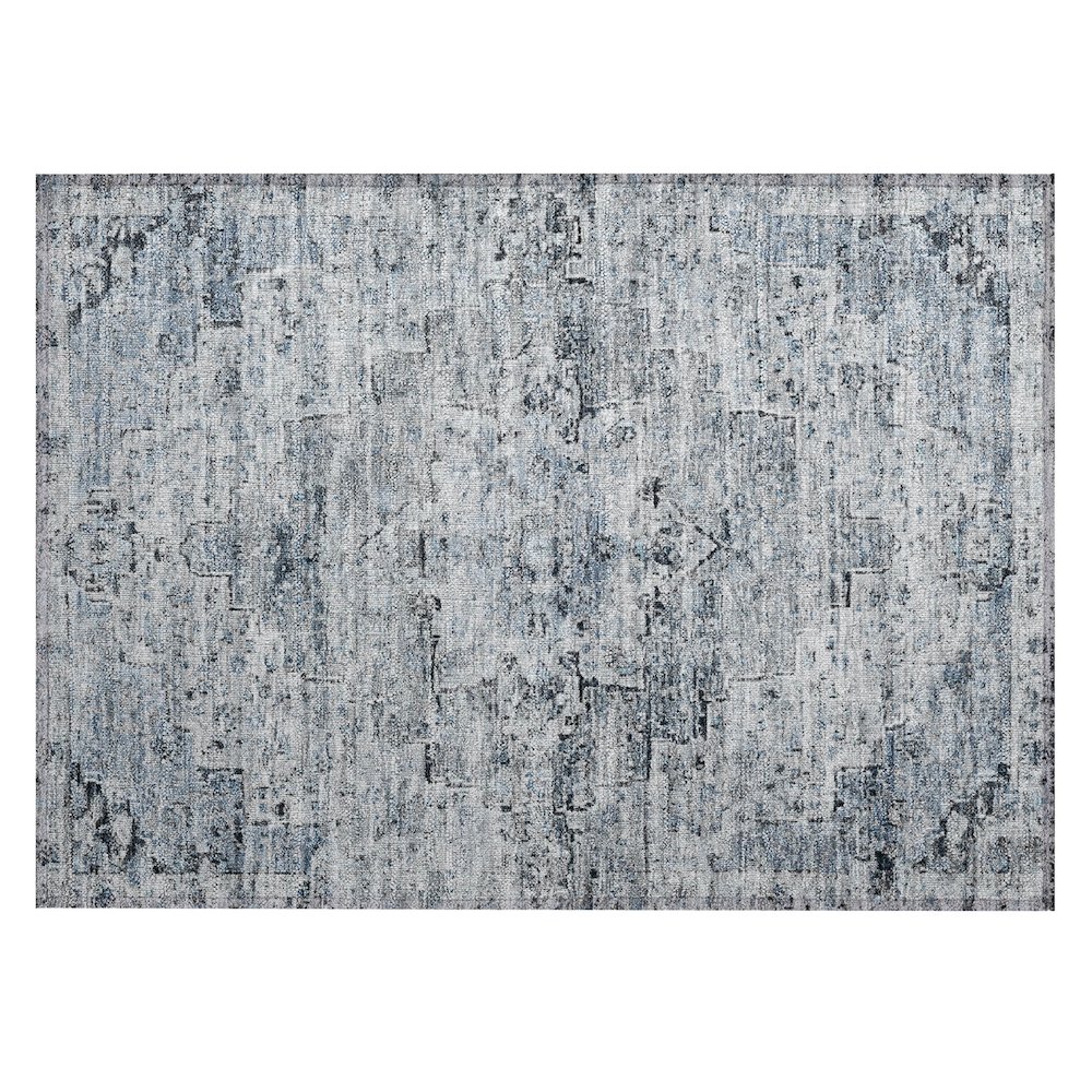 Machine Washable Indoor/Outdoor Chantille Sky 1'8" x 2'6" Rug. Picture 1