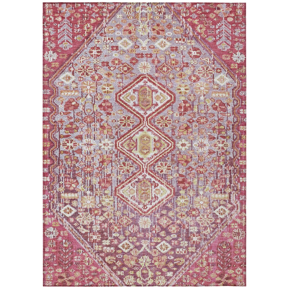 Machine Washable Indoor/Outdoor Chantille Merlot 2'6" x 3'10" Rug. Picture 1