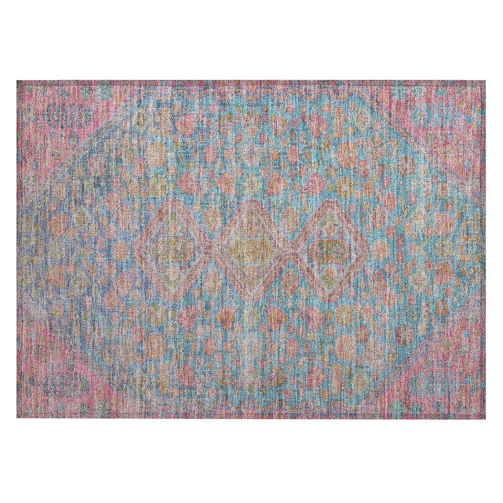 Machine Washable Indoor/Outdoor Chantille Sky 1'8" x 2'6" Rug. Picture 1