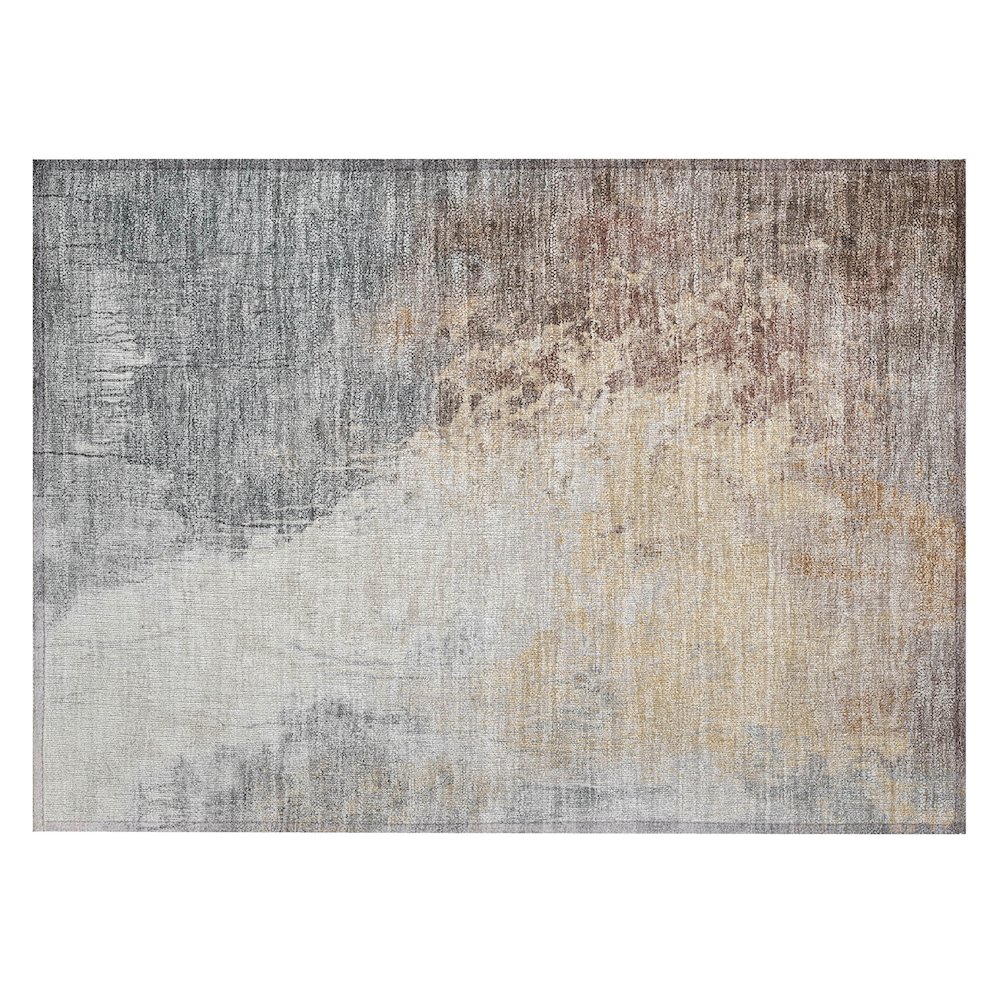 Machine Washable Indoor/Outdoor Chantille Coral 1'8" x 2'6" Rug. Picture 1