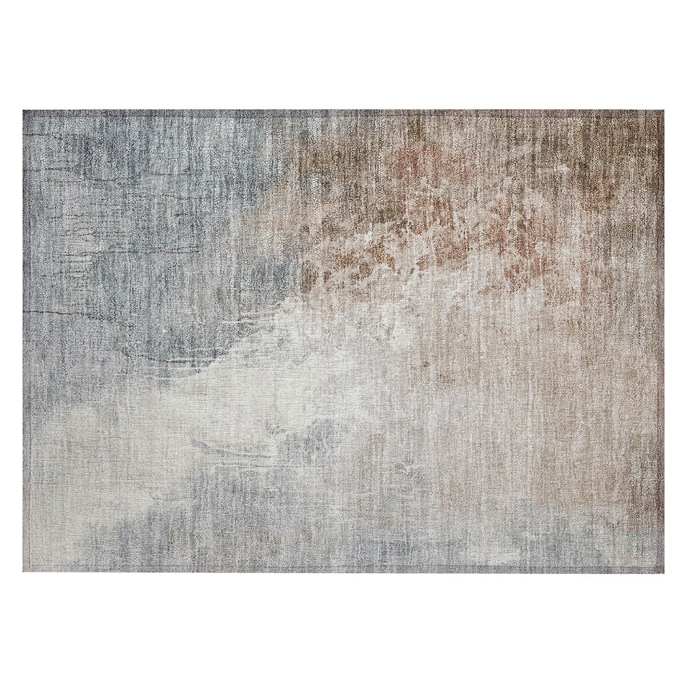 Machine Washable Indoor/Outdoor Chantille Paprika 1'8" x 2'6" Rug. Picture 1