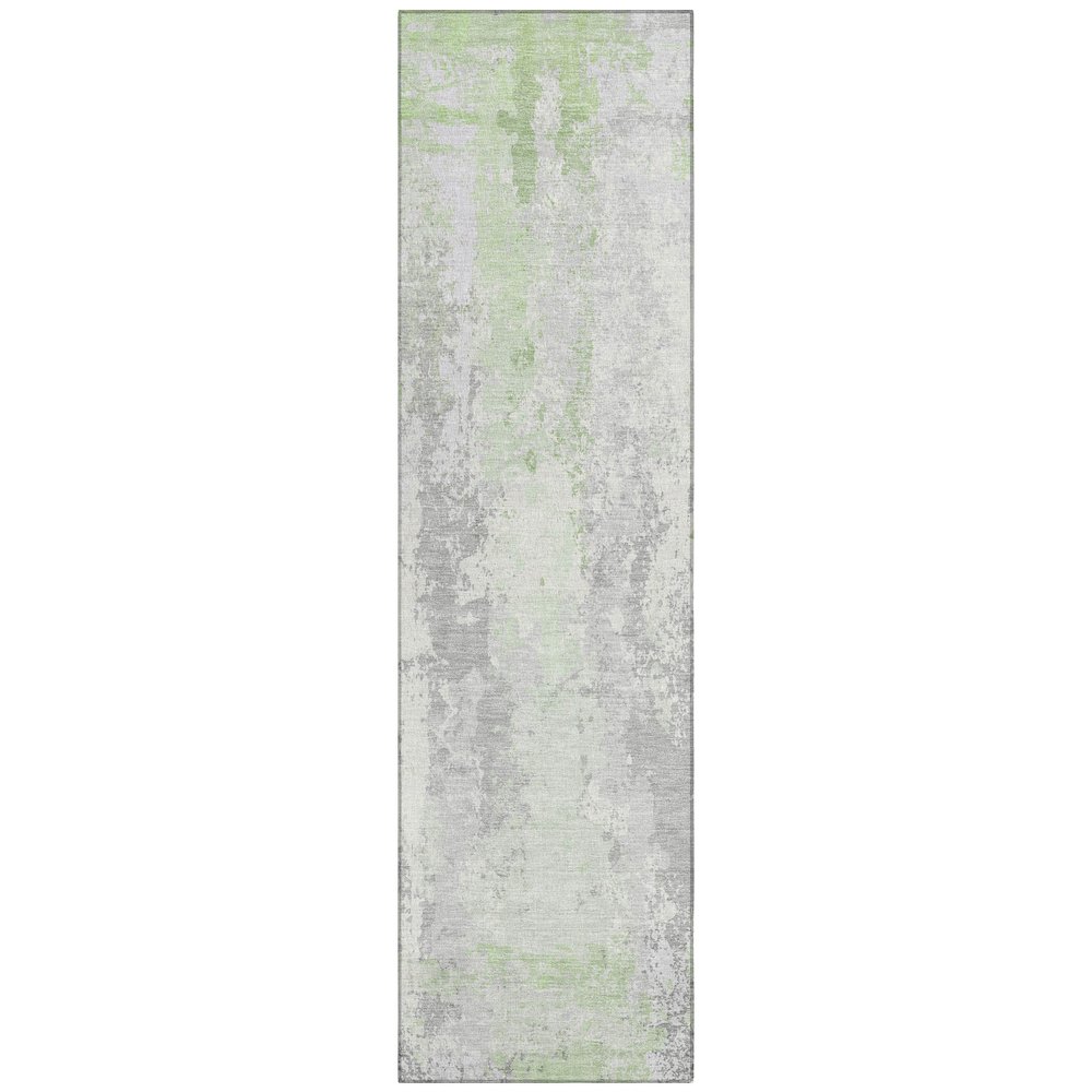 Machine Washable Indoor/Outdoor Chantille Aloe 2'3" x 7'6" Runner Rug. Picture 1