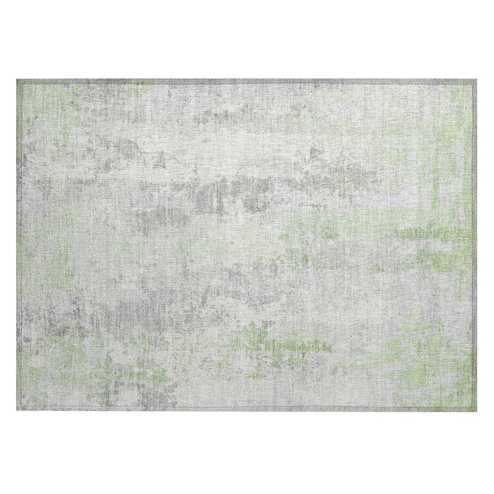 Machine Washable Indoor/Outdoor Chantille Aloe 1'8" x 2'6" Rug. Picture 1