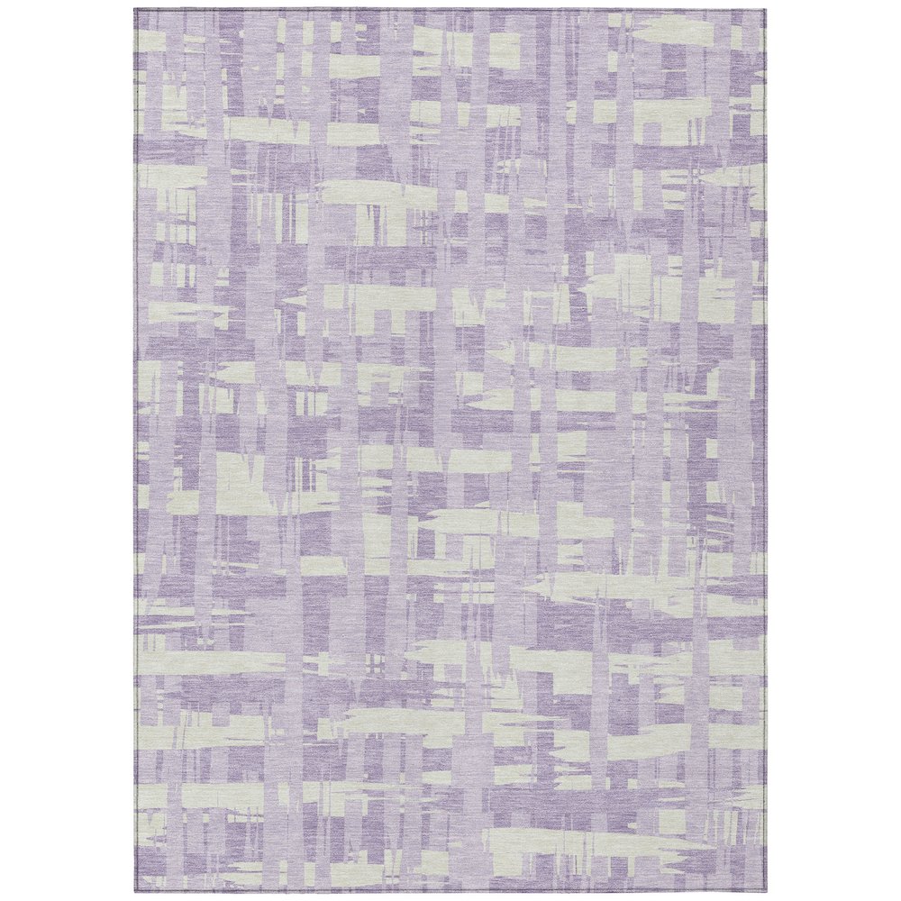 Machine Washable Indoor/Outdoor Chantille Lavender 2'6" x 3'10" Rug. Picture 1