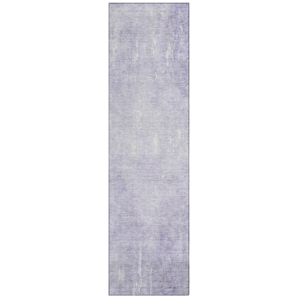 Machine Washable Indoor/Outdoor Chantille Lavender 2'3" x 7'6" Runner Rug. Picture 1