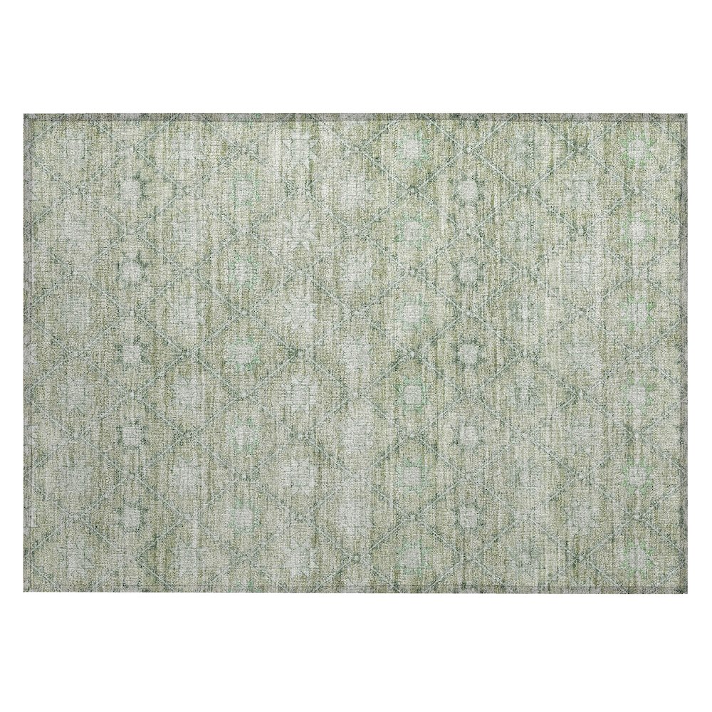 Machine Washable Indoor/Outdoor Chantille Aloe 1'8" x 2'6" Rug. Picture 1