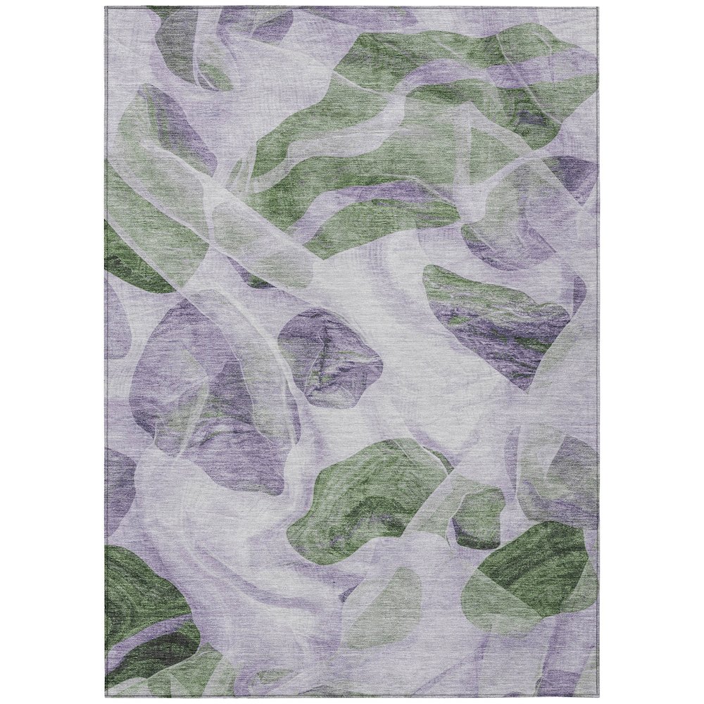 Machine Washable Indoor/Outdoor Chantille Lavender 2'6" x 3'10" Rug. Picture 1