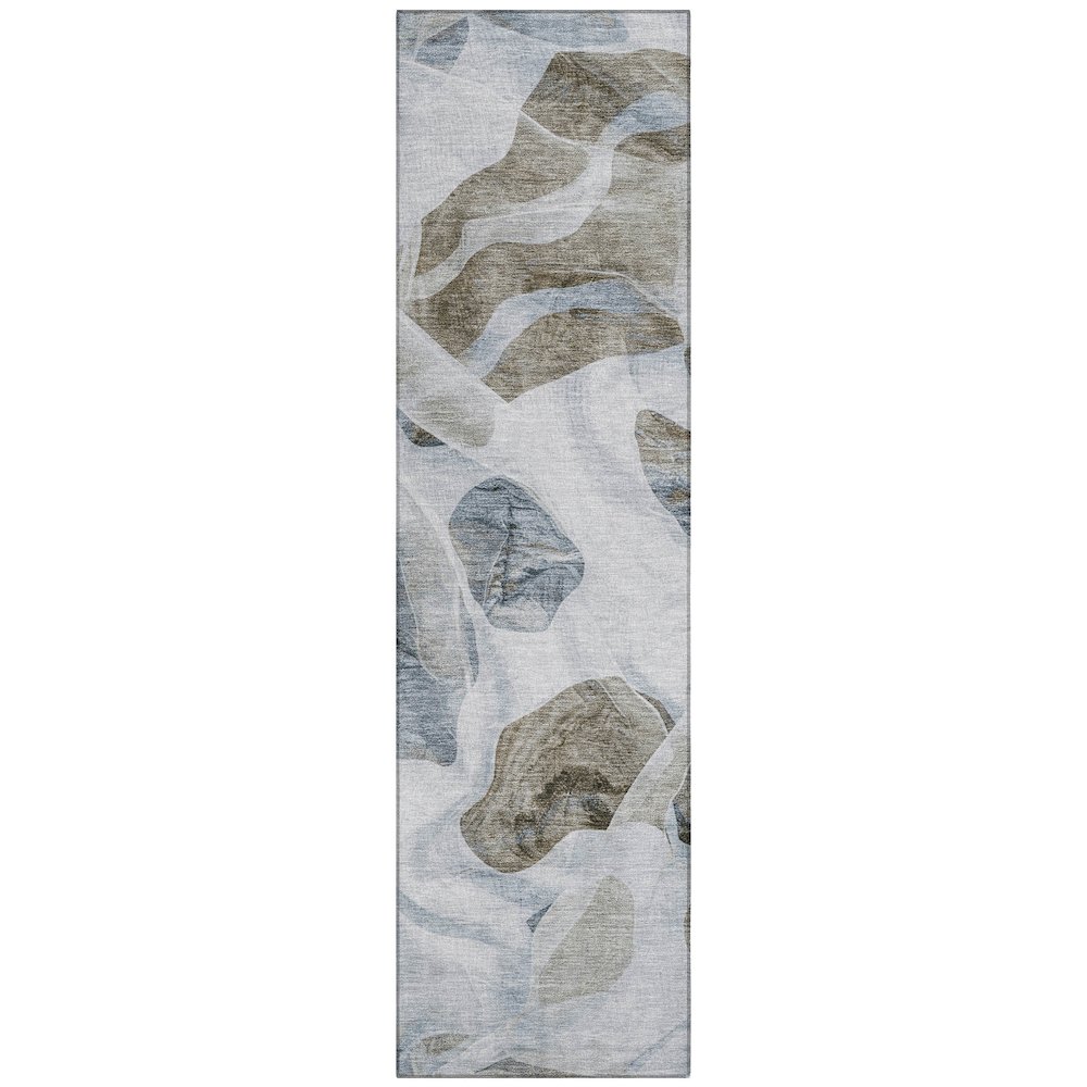 Machine Washable Indoor/Outdoor Chantille Sky 2'3" x 7'6" Runner Rug. Picture 1