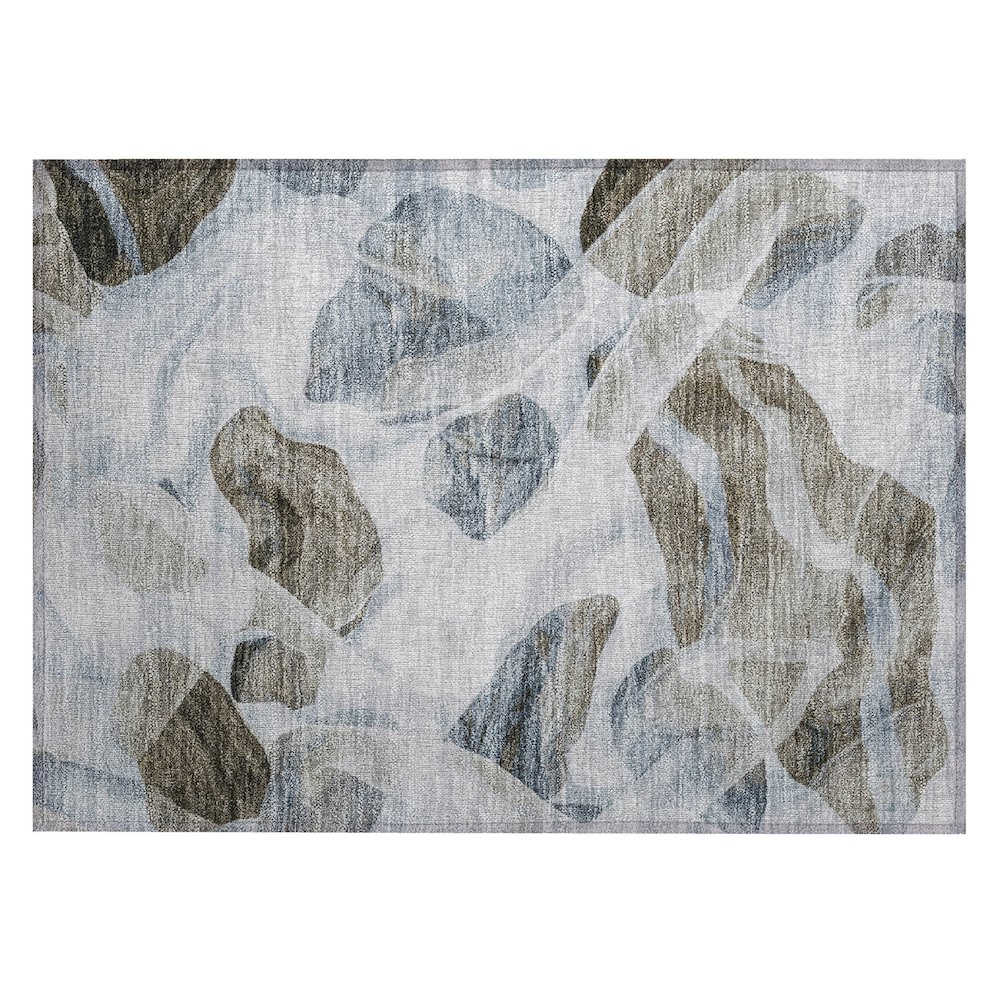 Machine Washable Indoor/Outdoor Chantille Sky 1'8" x 2'6" Rug. Picture 1