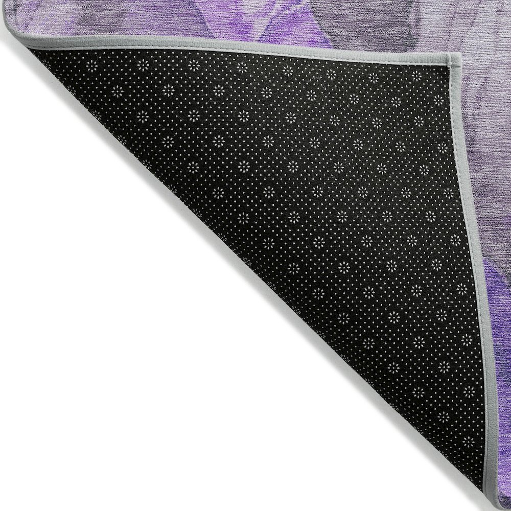 Machine Washable Indoor/Outdoor Chantille Lavender 1'8" x 2'6" Rug. Picture 2