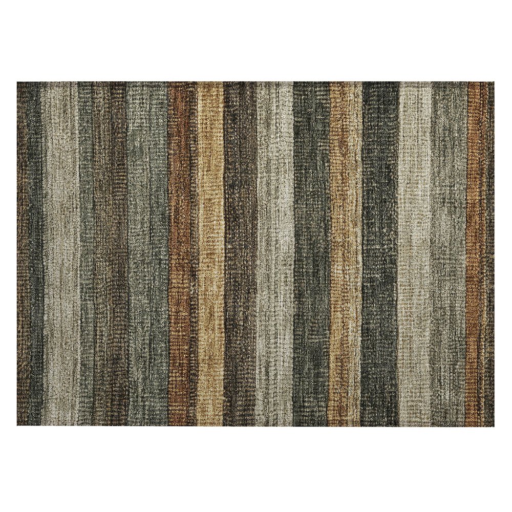 Machine Washable Indoor/Outdoor Chantille Khaki 1'8" x 2'6" Rug. Picture 1