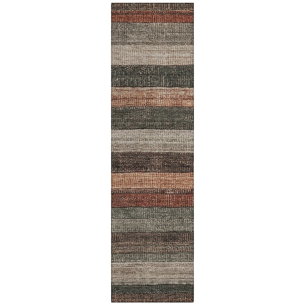 Machine Washable Indoor/Outdoor Chantille Paprika 2'3" x 7'6" Runner Rug. Picture 1