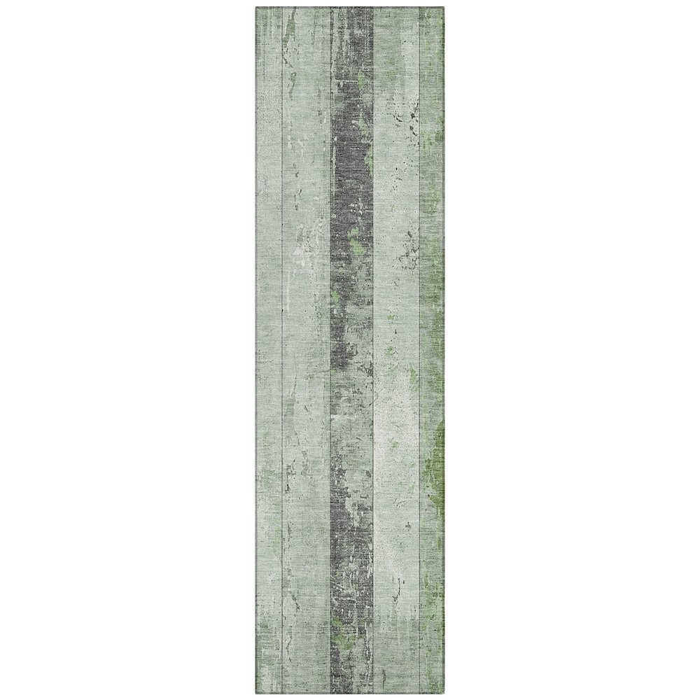 Machine Washable Indoor/Outdoor Chantille Aloe 2'3" x 7'6" Runner Rug. Picture 1