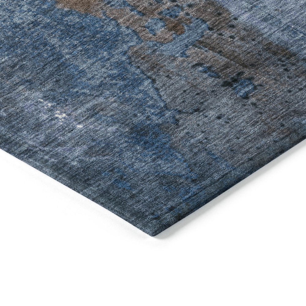 Machine Washable Indoor/Outdoor Chantille Coffee 1'8" x 2'6" Rug. Picture 3