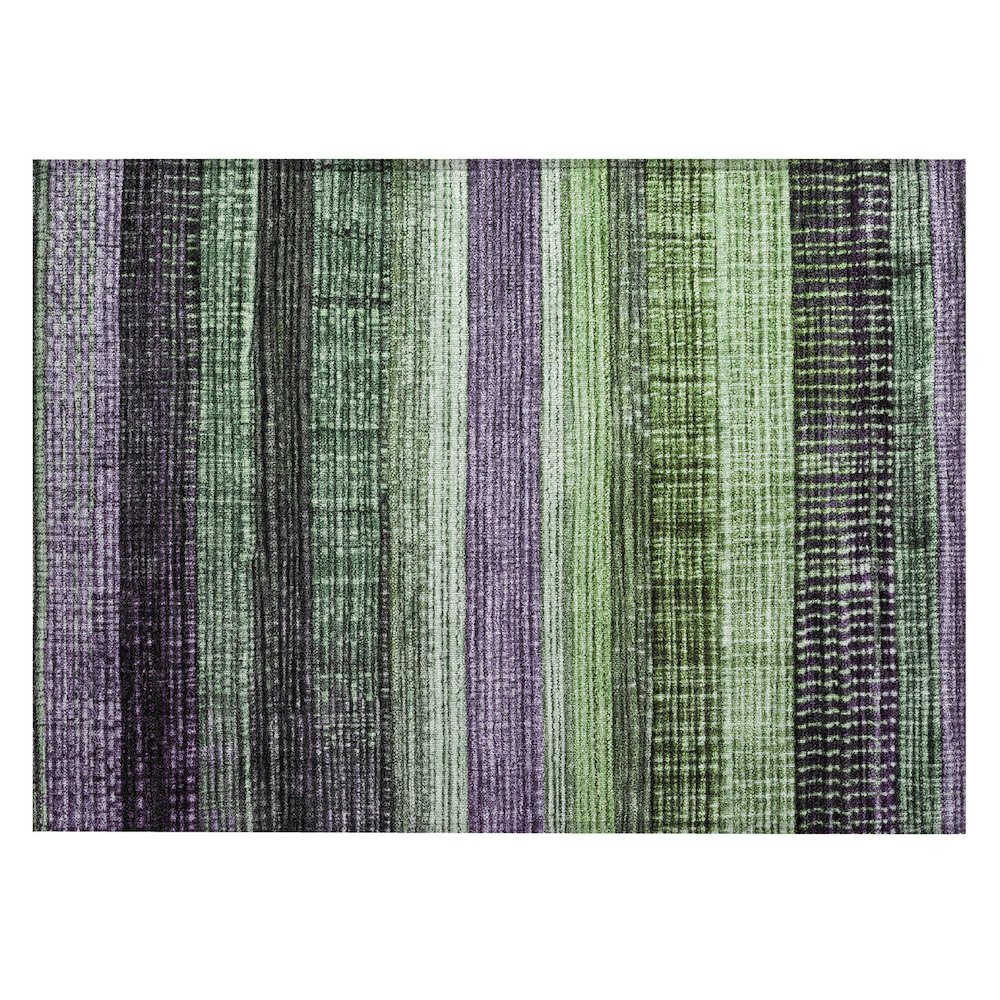 Machine Washable Indoor/Outdoor Chantille Purple 1'8" x 2'6" Rug. Picture 1