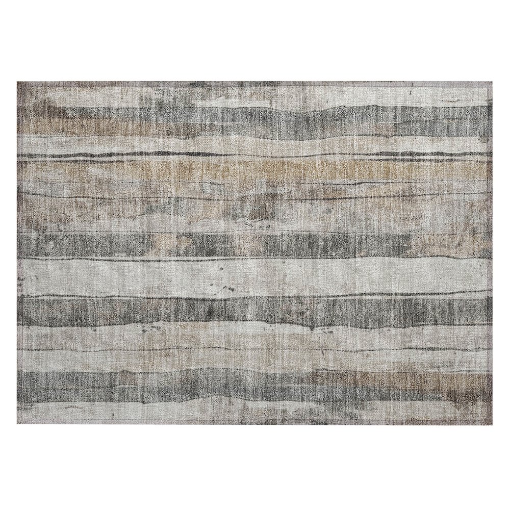 Machine Washable Indoor/Outdoor Chantille Putty 1'8" x 2'6" Rug. Picture 1