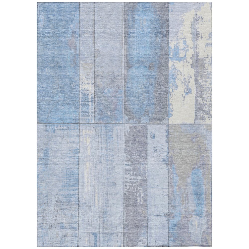Machine Washable Indoor/Outdoor Chantille Sky 2'6" x 3'10" Rug. Picture 1