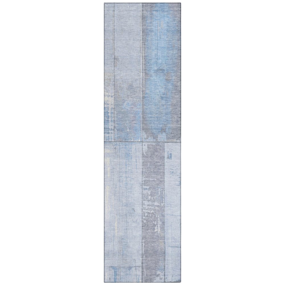 Machine Washable Indoor/Outdoor Chantille Sky 2'3" x 7'6" Runner Rug. Picture 1