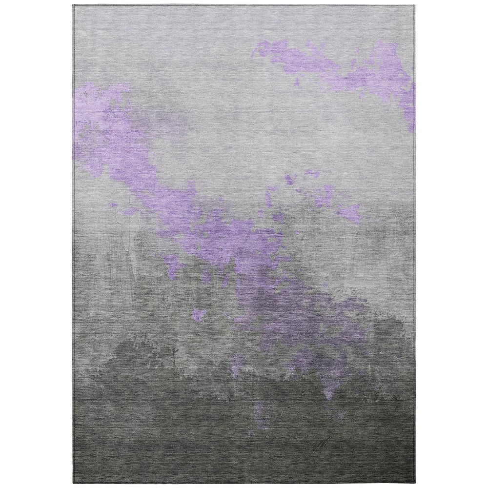 Machine Washable Indoor/Outdoor Chantille Lavender 2'6" x 3'10" Rug. Picture 1