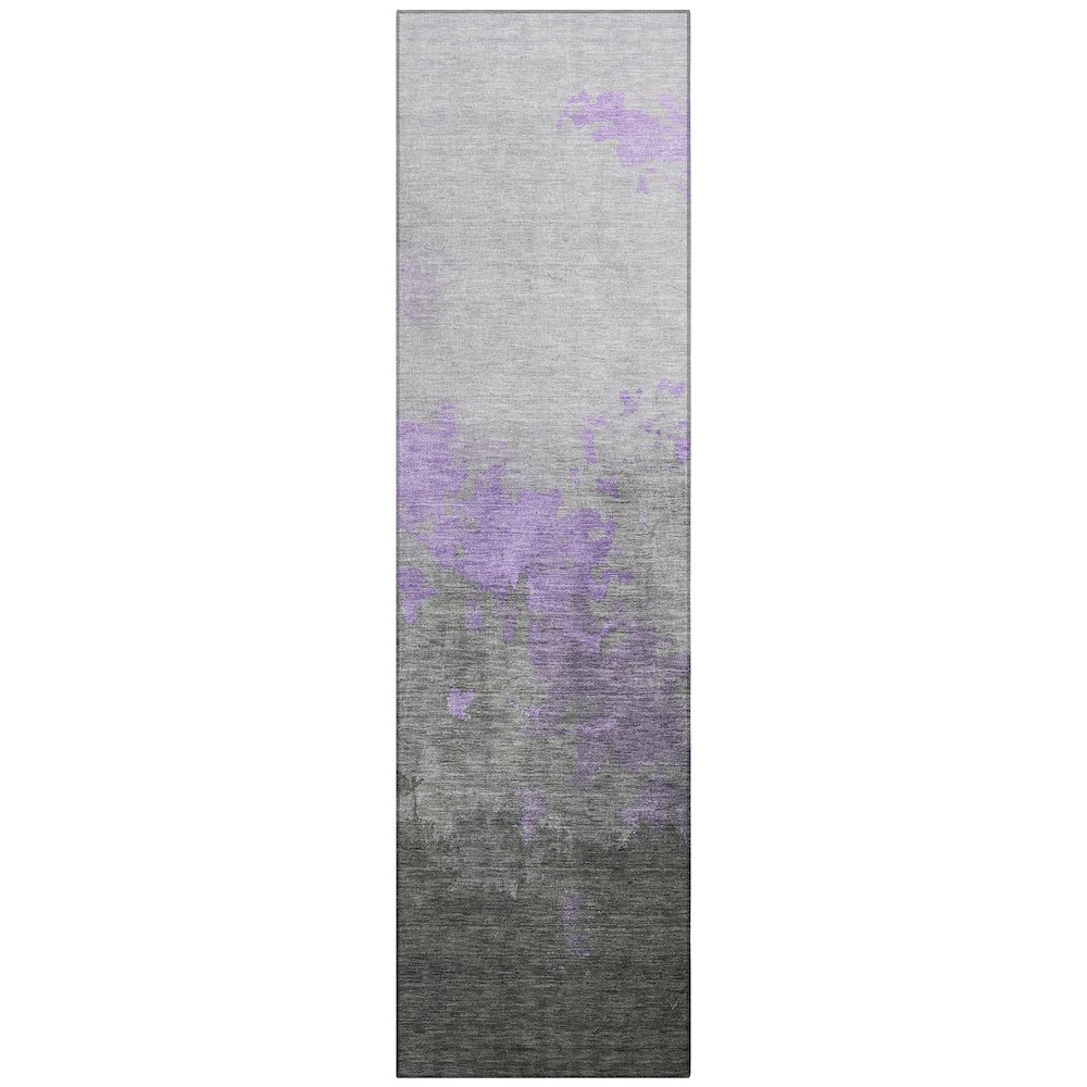 Machine Washable Indoor/Outdoor Chantille Lavender 2'3" x 7'6" Runner Rug. Picture 1