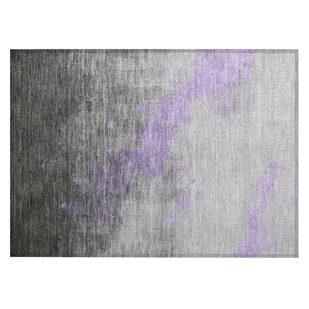Machine Washable Indoor/Outdoor Chantille Lavender 1'8" x 2'6" Rug. Picture 1