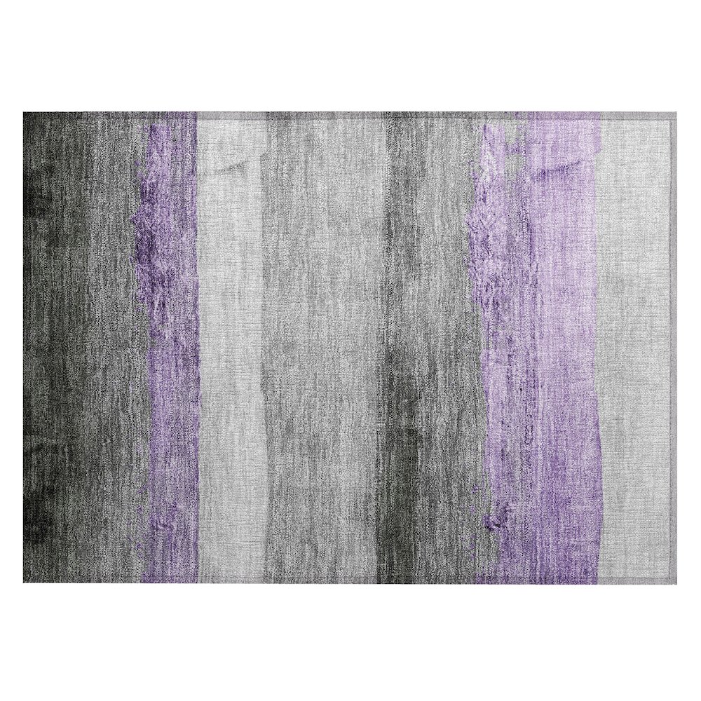 Machine Washable Indoor/Outdoor Chantille Lavender 1'8" x 2'6" Rug. Picture 1