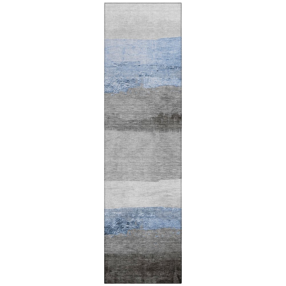 Machine Washable Indoor/Outdoor Chantille Sky 2'3" x 7'6" Runner Rug. Picture 1
