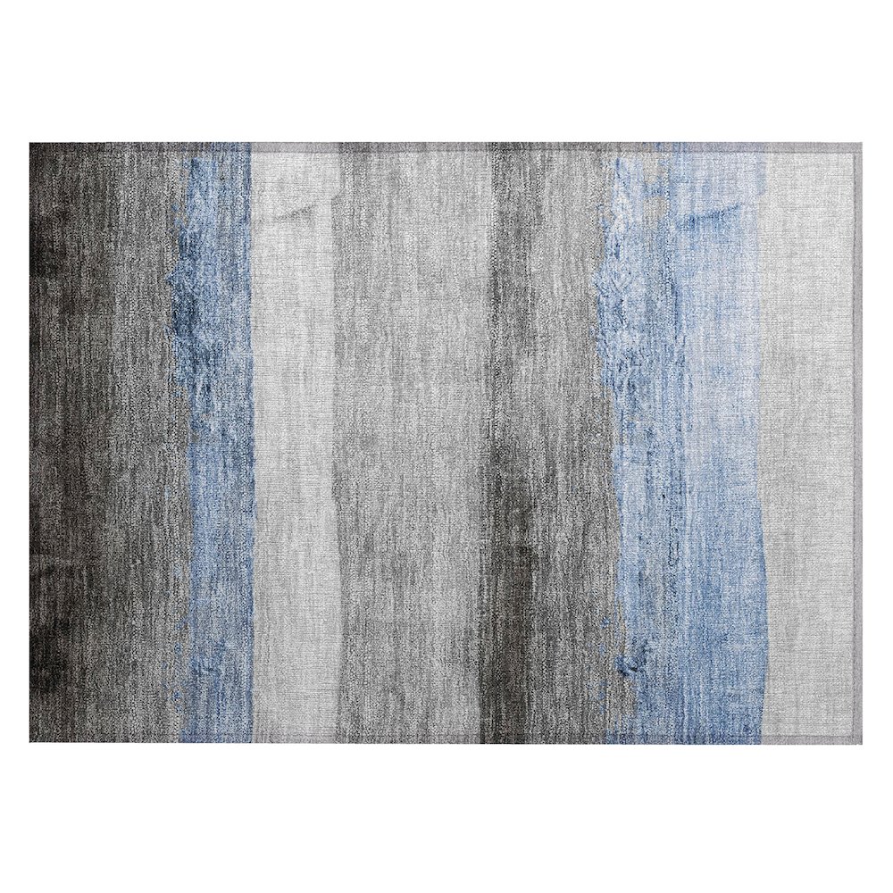 Machine Washable Indoor/Outdoor Chantille Sky 1'8" x 2'6" Rug. Picture 1