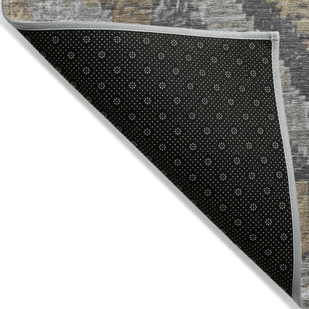 Machine Washable Indoor/Outdoor Chantille Khaki 1'8" x 2'6" Rug. Picture 2