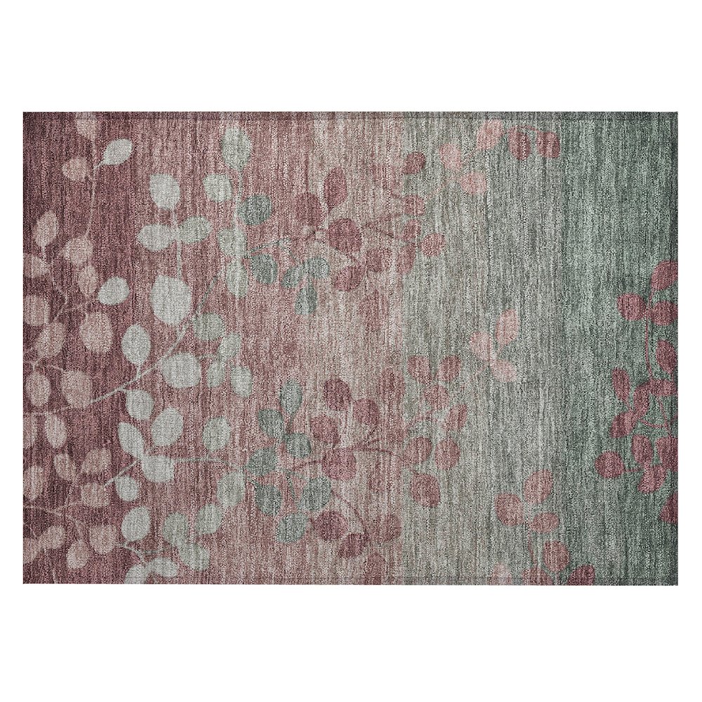 Machine Washable Indoor/Outdoor Chantille Blush 1'8" x 2'6" Rug. Picture 1