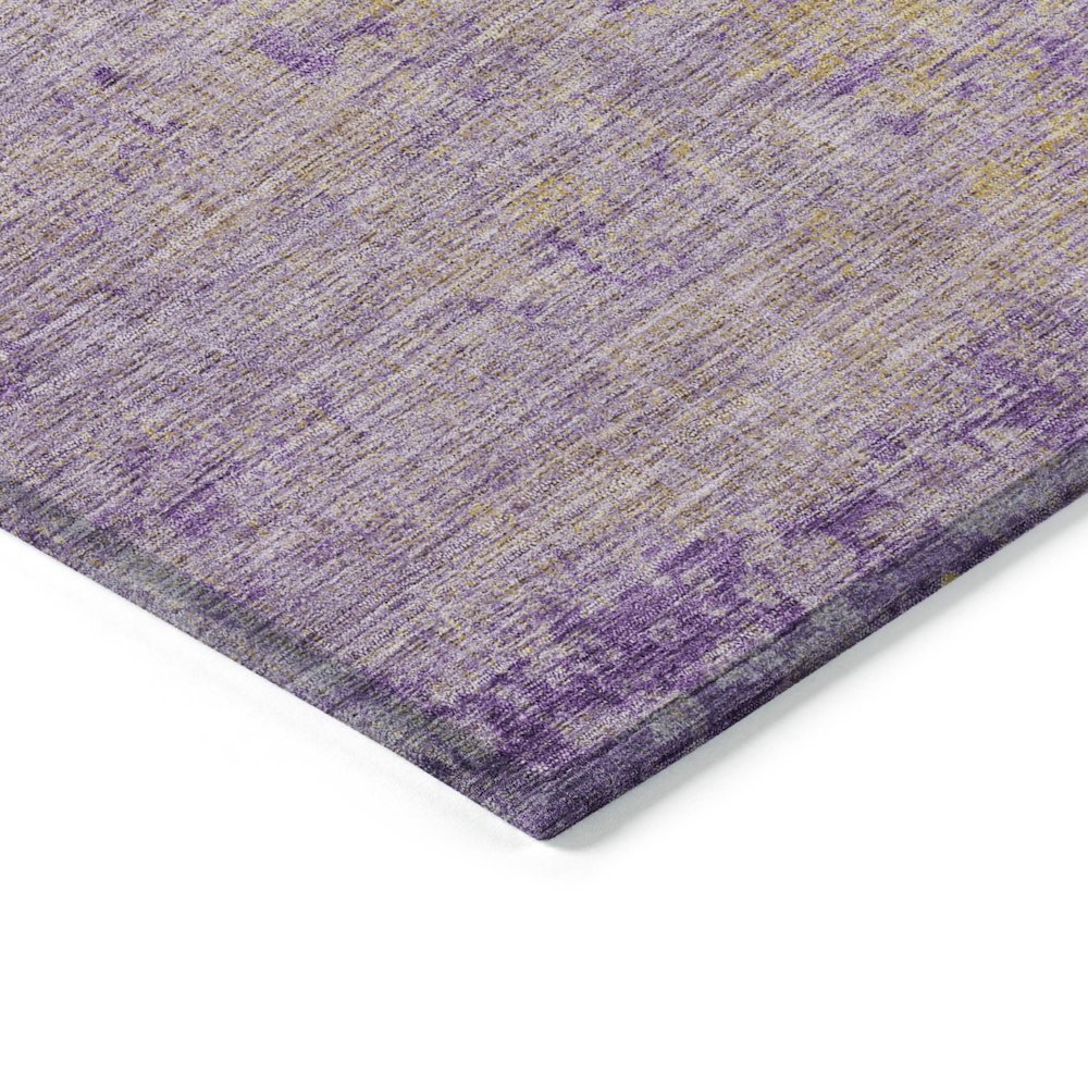 Machine Washable Indoor/Outdoor Chantille Purple 1'8" x 2'6" Rug. Picture 3