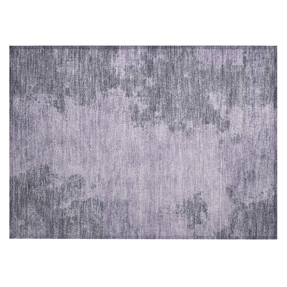 Machine Washable Indoor/Outdoor Chantille Purple 1'8" x 2'6" Rug. Picture 1