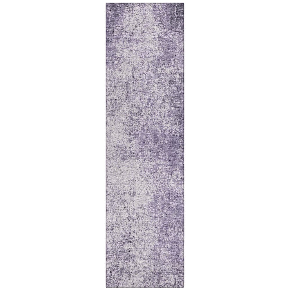 Machine Washable Indoor/Outdoor Chantille Lavender 2'3" x 7'6" Runner Rug. Picture 1