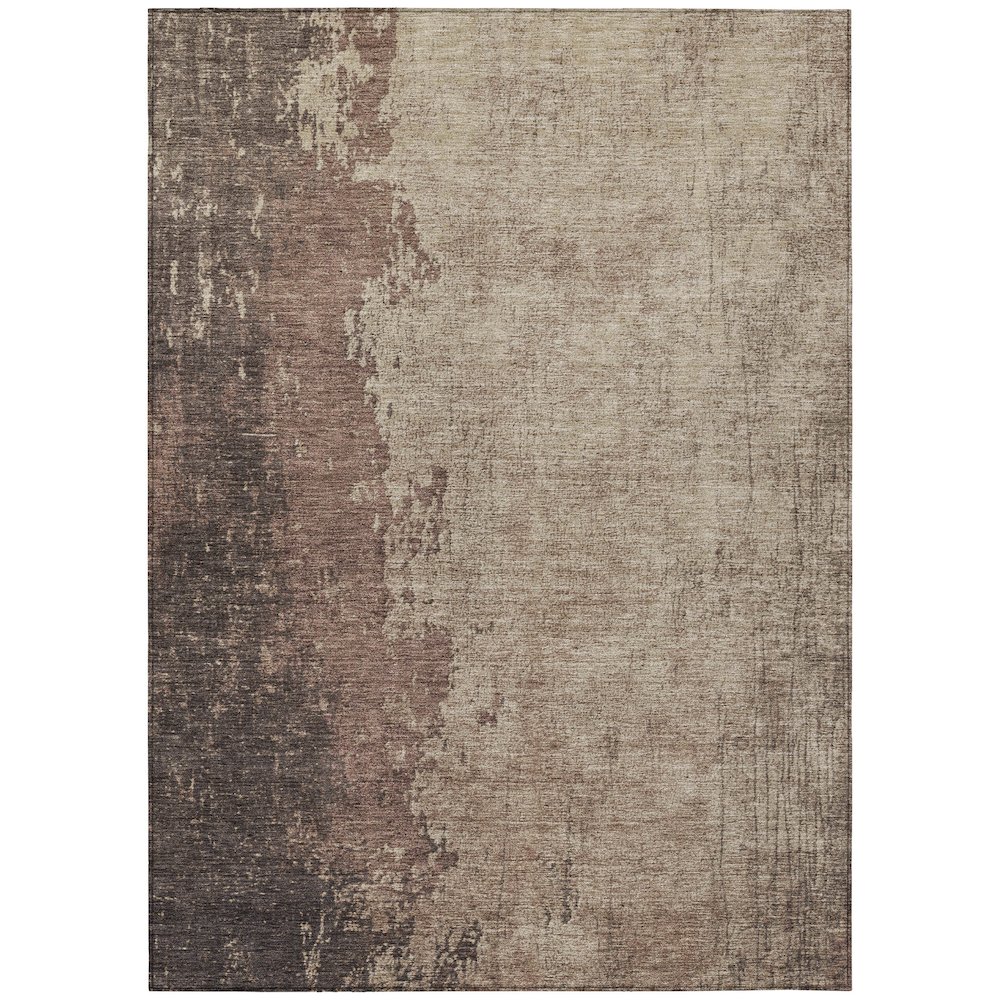 Machine Washable Indoor/Outdoor Chantille Chocolate 2'6" x 3'10" Rug. Picture 1