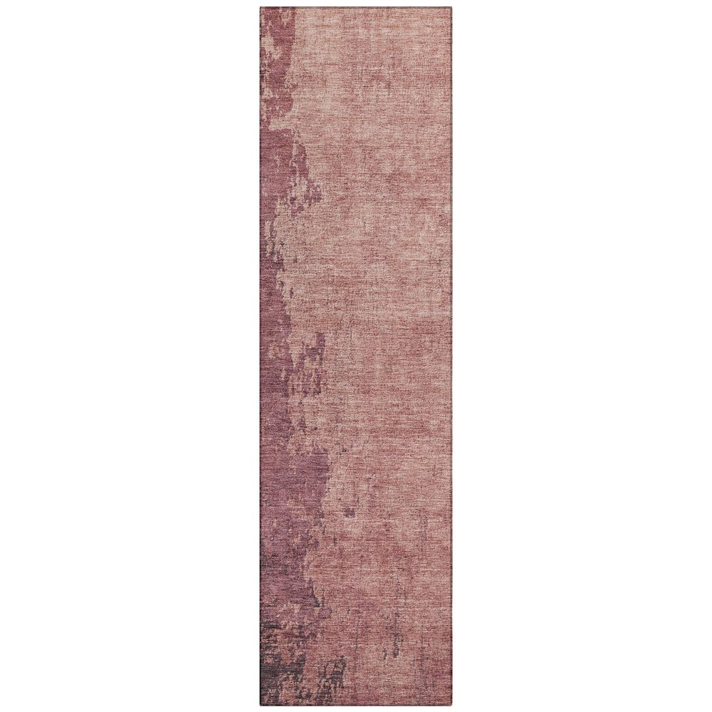 Machine Washable Indoor/Outdoor Chantille Coral 2'3" x 7'6" Runner Rug. Picture 1