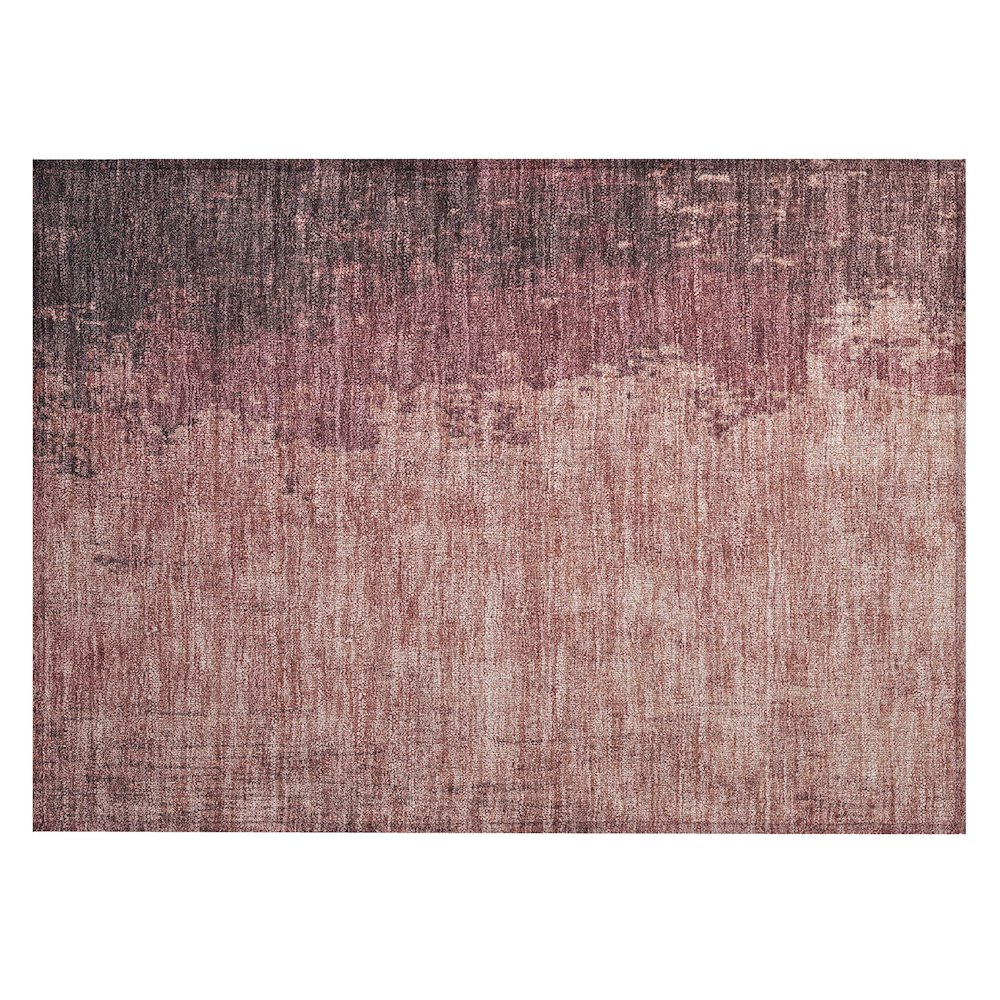 Machine Washable Indoor/Outdoor Chantille Coral 1'8" x 2'6" Rug. Picture 1