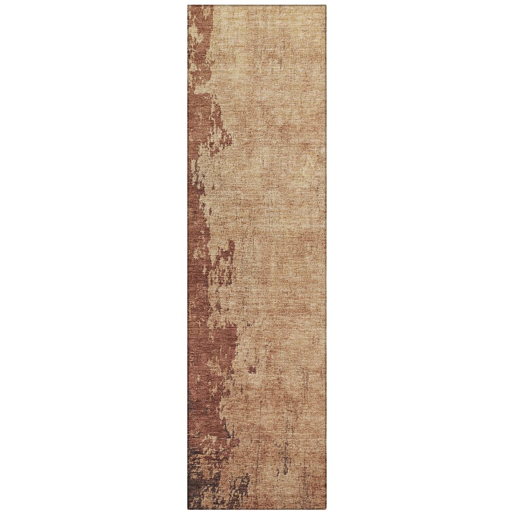 Machine Washable Indoor/Outdoor Chantille Paprika 2'3" x 7'6" Runner Rug. Picture 1