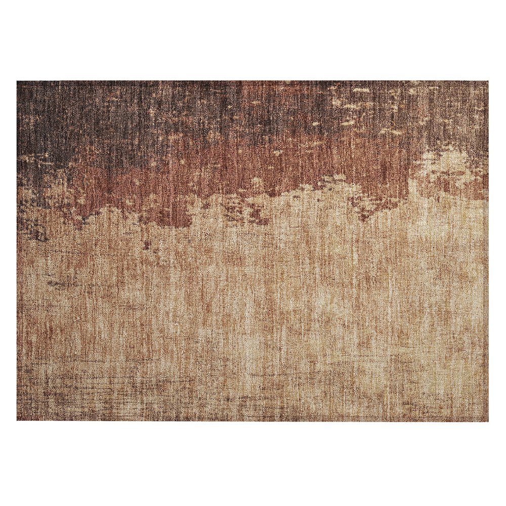 Machine Washable Indoor/Outdoor Chantille Paprika 1'8" x 2'6" Rug. Picture 1