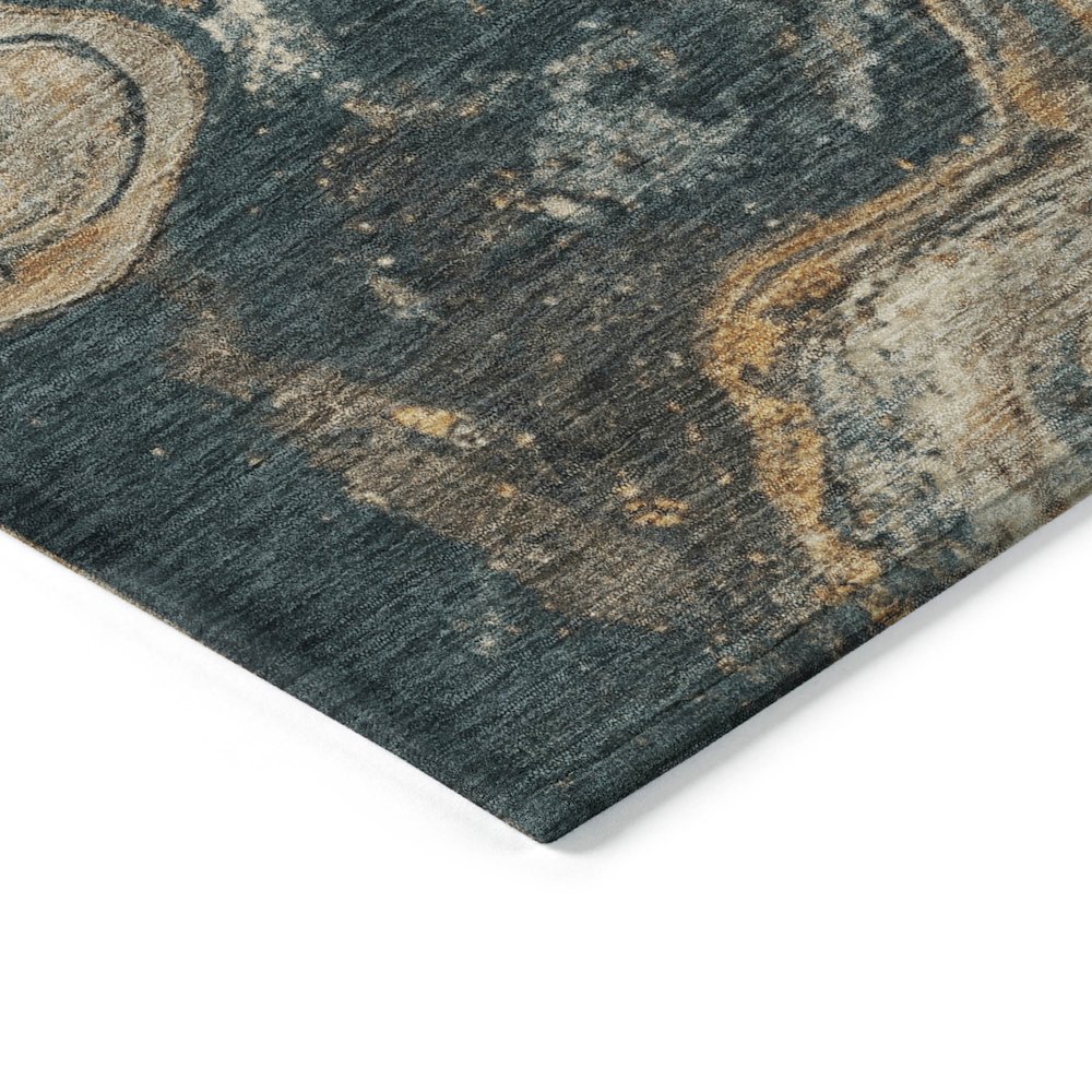 Machine Washable Indoor/Outdoor Chantille Linen 1'8" x 2'6" Rug. Picture 3