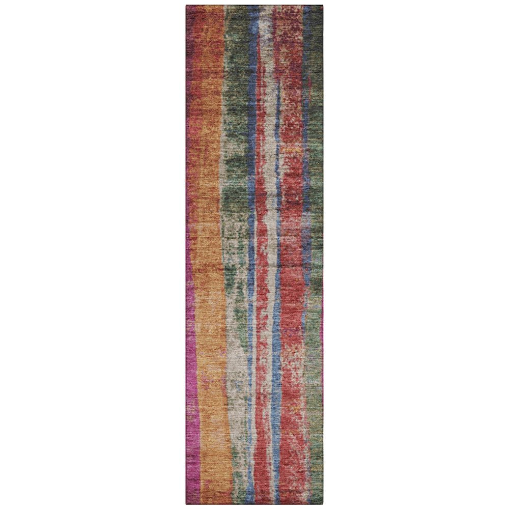 Machine Washable Indoor/Outdoor Chantille Putty 2'3" x 7'6" Runner Rug. Picture 1