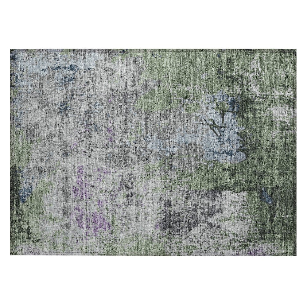 Machine Washable Indoor/Outdoor Chantille Fern 1'8" x 2'6" Rug. Picture 1