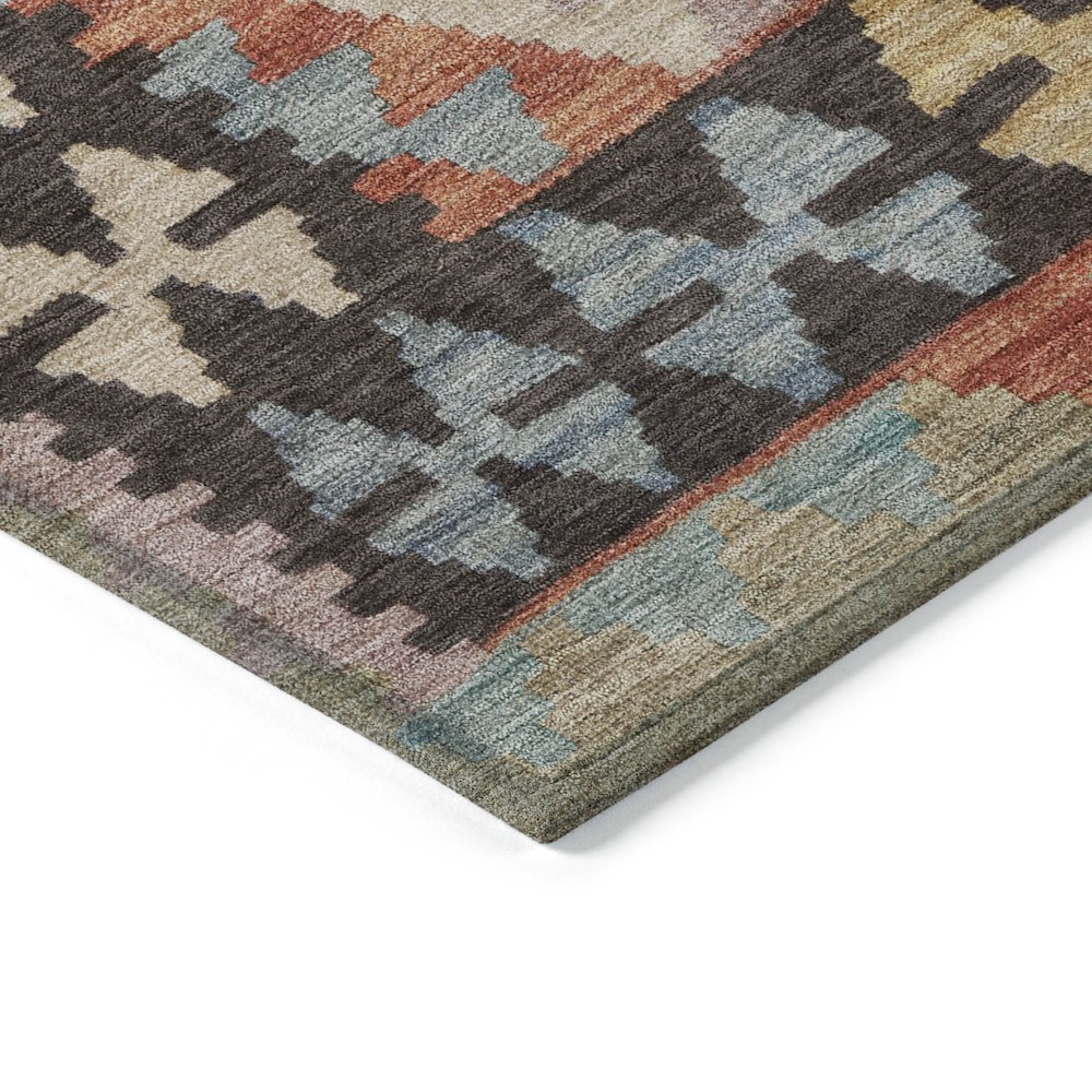 Machine Washable Indoor/Outdoor Chantille Paprika 1'8" x 2'6" Rug. Picture 3