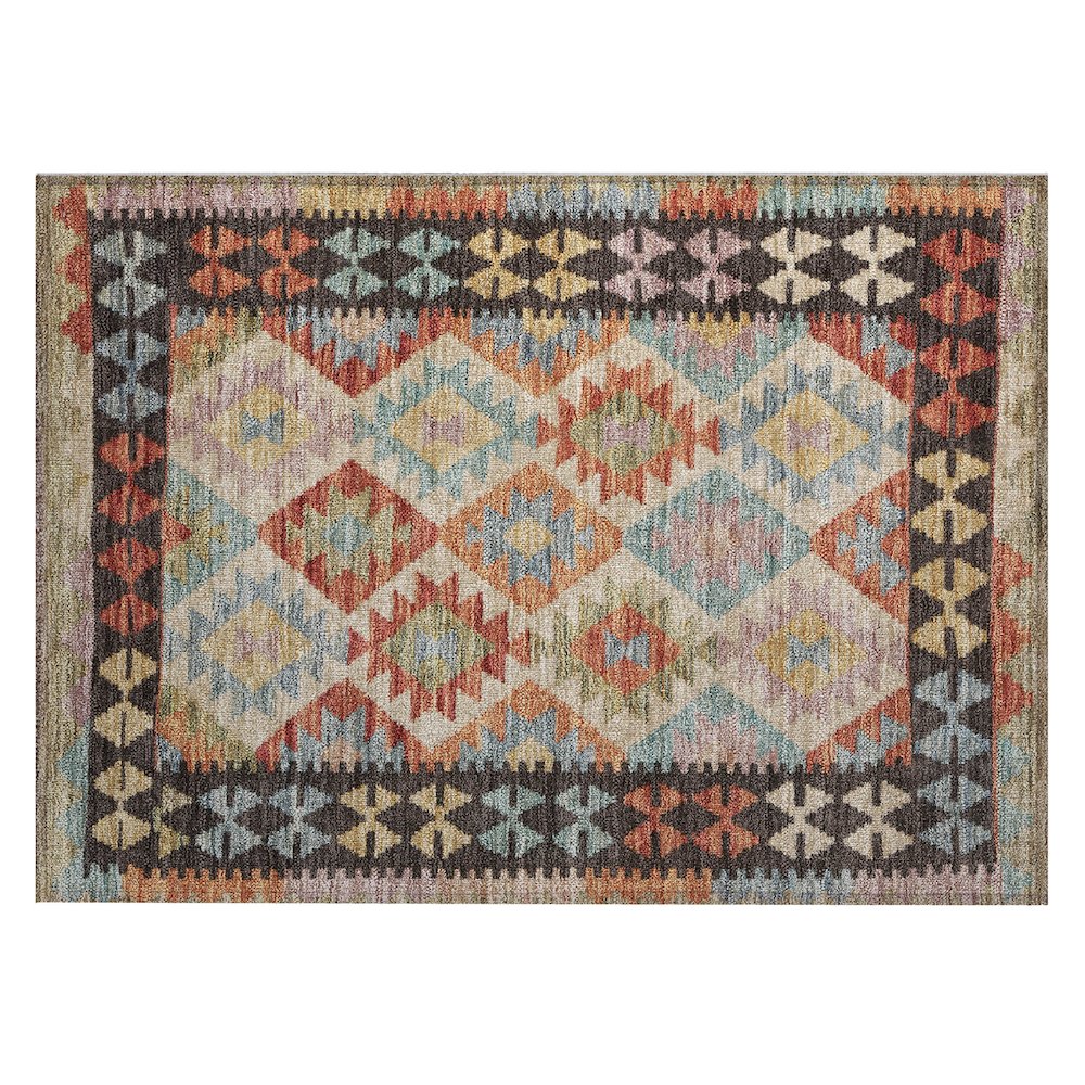 Machine Washable Indoor/Outdoor Chantille Paprika 1'8" x 2'6" Rug. Picture 1