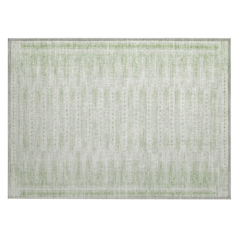 Machine Washable Indoor/Outdoor Chantille Sage 1'8" x 2'6" Rug. Picture 1