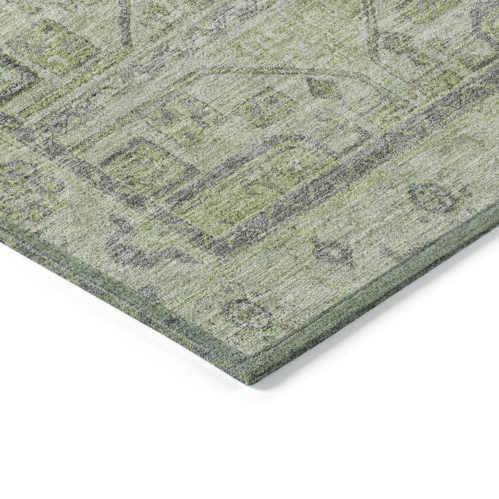 Machine Washable Indoor/Outdoor Chantille Aloe 1'8" x 2'6" Rug. Picture 3