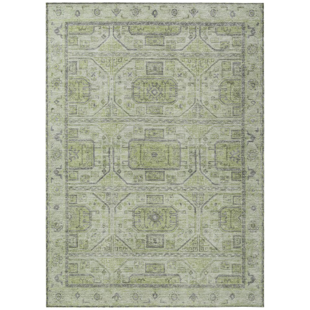 Machine Washable Indoor/Outdoor Chantille Aloe 2'6" x 3'10" Rug. Picture 1